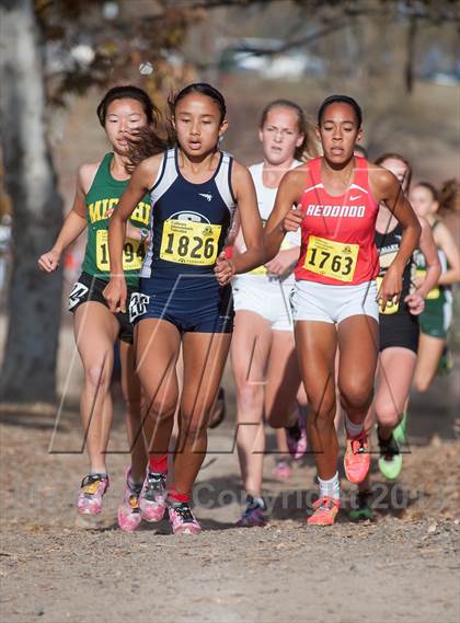 Thumbnail 1 in CIF State Cross Country Championships (Girls D2) photogallery.