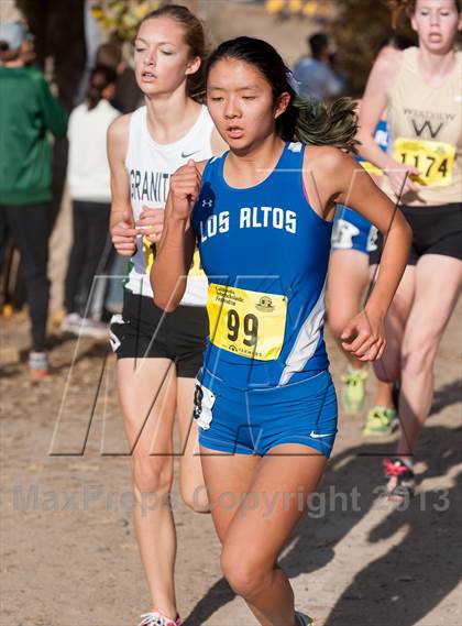 Thumbnail 1 in CIF State Cross Country Championships (Girls D2) photogallery.