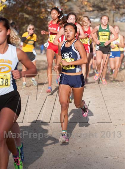 Thumbnail 1 in CIF State Cross Country Championships (Girls D2) photogallery.