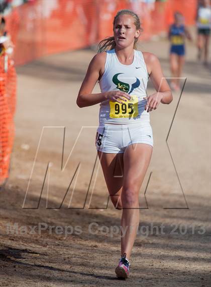 Thumbnail 2 in CIF State Cross Country Championships (Girls D2) photogallery.