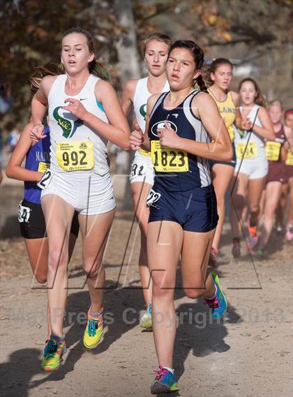 Thumbnail 1 in CIF State Cross Country Championships (Girls D2) photogallery.