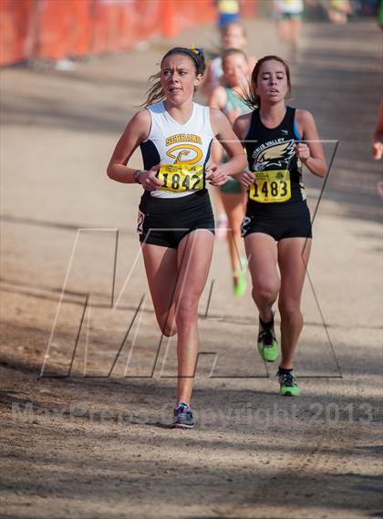 Thumbnail 1 in CIF State Cross Country Championships (Girls D2) photogallery.