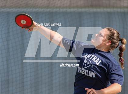 Thumbnail 1 in Danville, Meadowbrook Christian, Central Columbia (Girls Discus) photogallery.