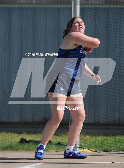 Thumbnail 3 in Danville, Meadowbrook Christian, Central Columbia (Girls Discus) photogallery.