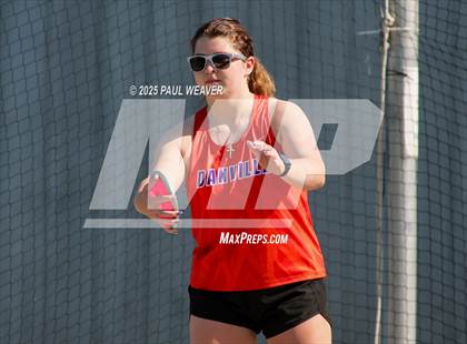 Thumbnail 2 in Danville, Meadowbrook Christian, Central Columbia (Girls Discus) photogallery.