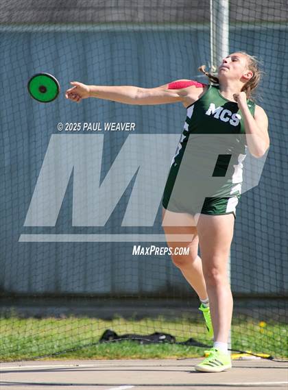 Thumbnail 2 in Danville, Meadowbrook Christian, Central Columbia (Girls Discus) photogallery.