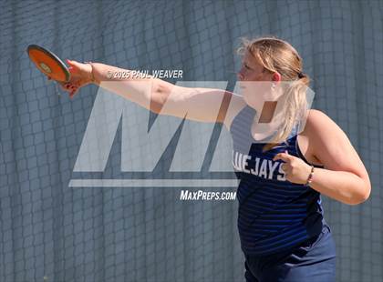 Thumbnail 3 in Danville, Meadowbrook Christian, Central Columbia (Girls Discus) photogallery.