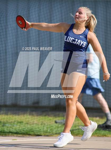 Thumbnail 2 in Danville, Meadowbrook Christian, Central Columbia (Girls Discus) photogallery.