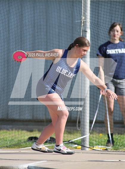 Thumbnail 2 in Danville, Meadowbrook Christian, Central Columbia (Girls Discus) photogallery.