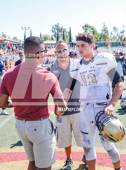 Thumbnail 2 in Notre Dame (SO) vs. Desert Vista (Honor Bowl) photogallery.
