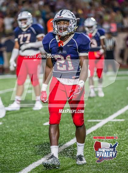 Thumbnail 3 in Pearland @ Manvel (2017 MaxPreps Rivalry Series) photogallery.