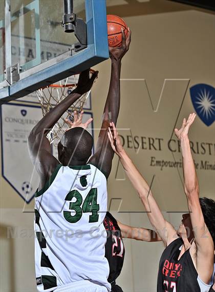 Thumbnail 2 in Brethren Christian vs. Canyon Crest Academy (MaxPreps Holiday Classic) photogallery.