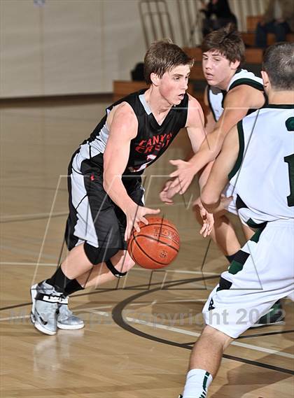Thumbnail 2 in Brethren Christian vs. Canyon Crest Academy (MaxPreps Holiday Classic) photogallery.