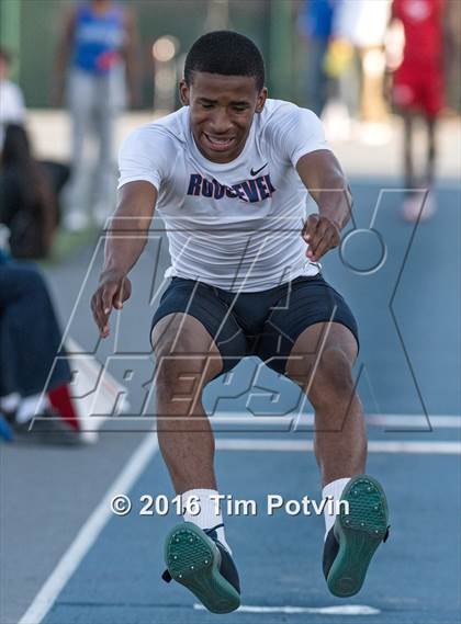 Thumbnail 1 in CIF Southern Section Boys Track and Field Division Finals photogallery.