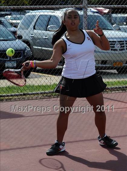 Thumbnail 3 in Section Xi Division II Tennis Tournament photogallery.