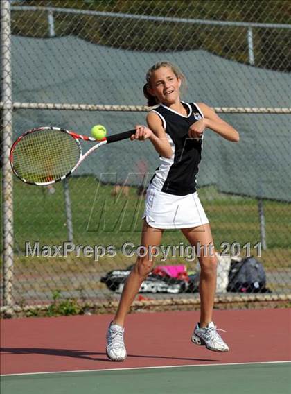 Thumbnail 2 in Section Xi Division II Tennis Tournament photogallery.