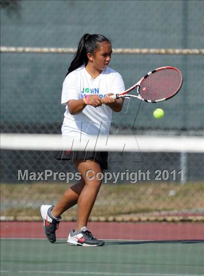 Thumbnail 2 in Section Xi Division II Tennis Tournament photogallery.