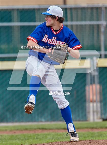 Thumbnail 1 in Christian Brothers vs. Jesuit (Albie Swingin’ For Life) photogallery.