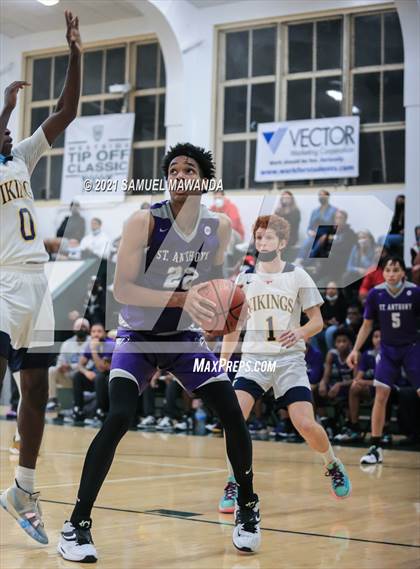 Thumbnail 2 in Campbell Hall vs St. Anthony (West Side Tip Off Classic) photogallery.