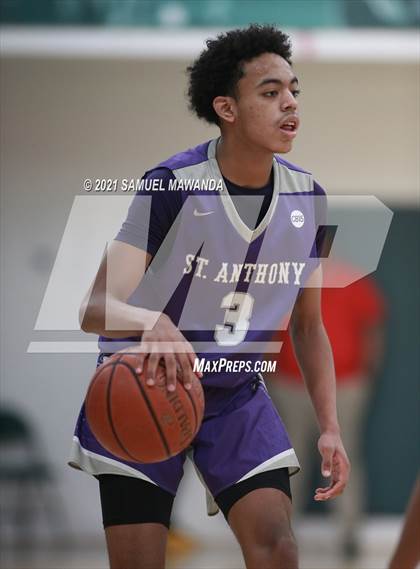 Thumbnail 2 in Campbell Hall vs St. Anthony (West Side Tip Off Classic) photogallery.