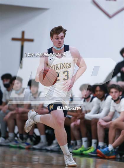 Thumbnail 2 in Campbell Hall vs St. Anthony (West Side Tip Off Classic) photogallery.