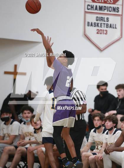 Thumbnail 2 in Campbell Hall vs St. Anthony (West Side Tip Off Classic) photogallery.