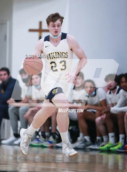 Thumbnail 1 in Campbell Hall vs St. Anthony (West Side Tip Off Classic) photogallery.