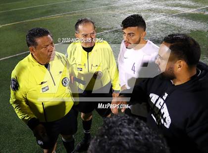 Thumbnail 3 in Lynwood vs. Firebaugh (LUSD Annual Soccer Derby) photogallery.