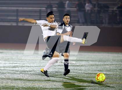 Thumbnail 3 in Lynwood vs. Firebaugh (LUSD Annual Soccer Derby) photogallery.