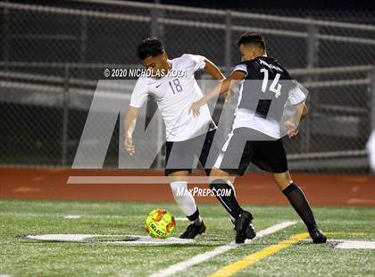 Thumbnail 3 in Lynwood vs. Firebaugh (LUSD Annual Soccer Derby) photogallery.