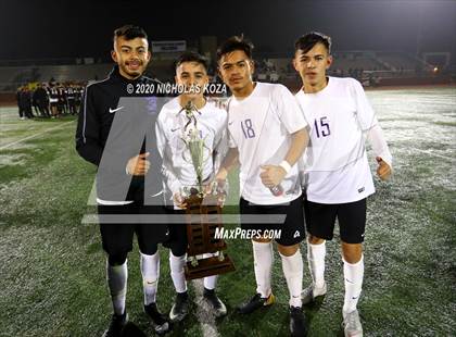 Thumbnail 2 in Lynwood vs. Firebaugh (LUSD Annual Soccer Derby) photogallery.
