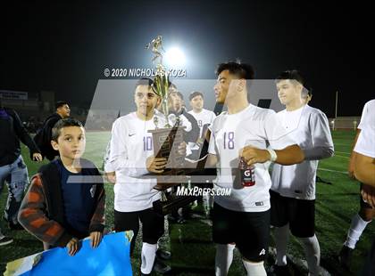 Thumbnail 1 in Lynwood vs. Firebaugh (LUSD Annual Soccer Derby) photogallery.