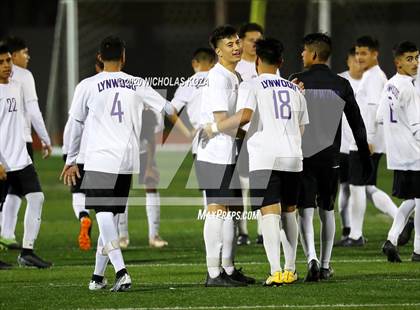 Thumbnail 2 in Lynwood vs. Firebaugh (LUSD Annual Soccer Derby) photogallery.
