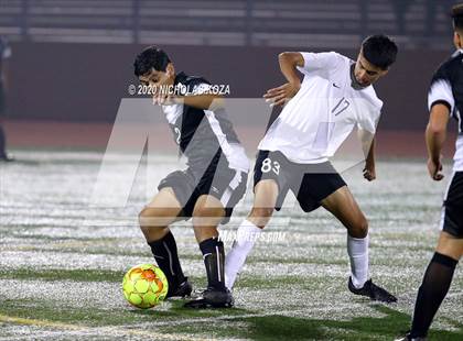 Thumbnail 3 in Lynwood vs. Firebaugh (LUSD Annual Soccer Derby) photogallery.