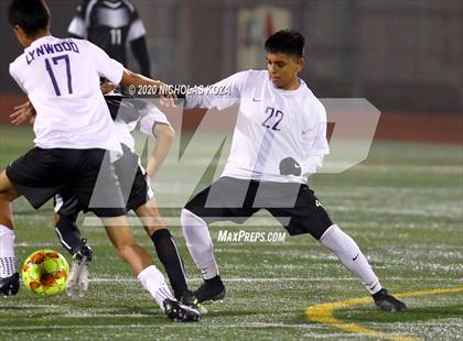 Thumbnail 1 in Lynwood vs. Firebaugh (LUSD Annual Soccer Derby) photogallery.