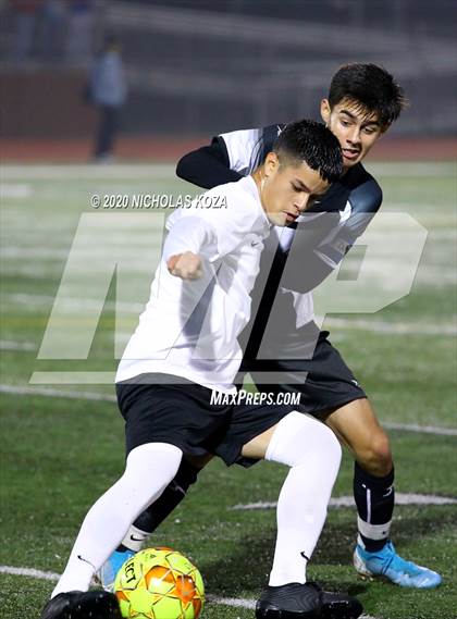 Thumbnail 1 in Lynwood vs. Firebaugh (LUSD Annual Soccer Derby) photogallery.