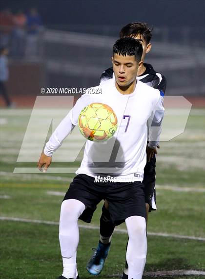 Thumbnail 3 in Lynwood vs. Firebaugh (LUSD Annual Soccer Derby) photogallery.