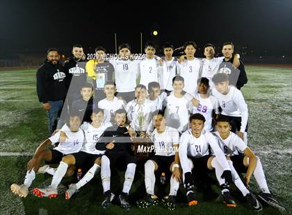Thumbnail 3 in Lynwood vs. Firebaugh (LUSD Annual Soccer Derby) photogallery.
