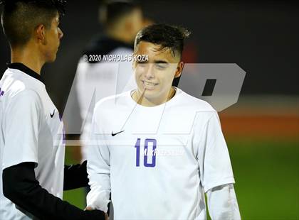 Thumbnail 3 in Lynwood vs. Firebaugh (LUSD Annual Soccer Derby) photogallery.