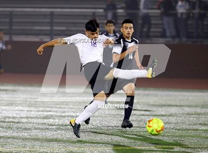 Thumbnail 2 in Lynwood vs. Firebaugh (LUSD Annual Soccer Derby) photogallery.