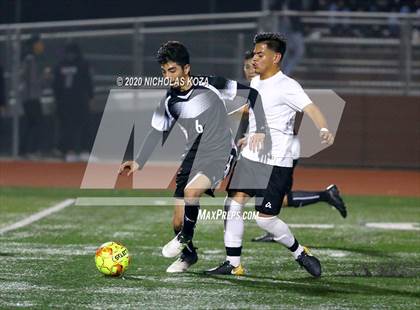 Thumbnail 2 in Lynwood vs. Firebaugh (LUSD Annual Soccer Derby) photogallery.