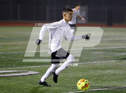 Thumbnail 3 in Lynwood vs. Firebaugh (LUSD Annual Soccer Derby) photogallery.