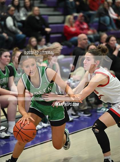 Thumbnail 1 in Green @ Hiland (OHSAA DIV VII Regional Semifinal) photogallery.
