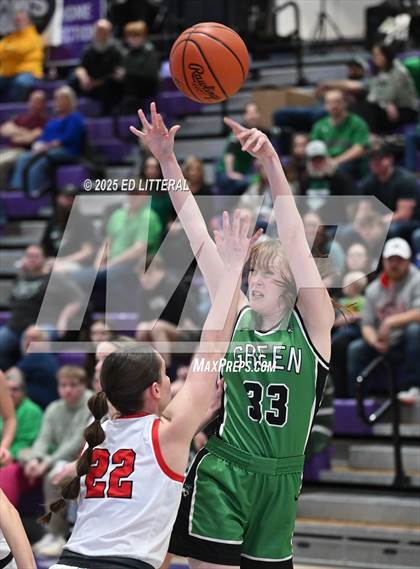 Thumbnail 2 in Green @ Hiland (OHSAA DIV VII Regional Semifinal) photogallery.