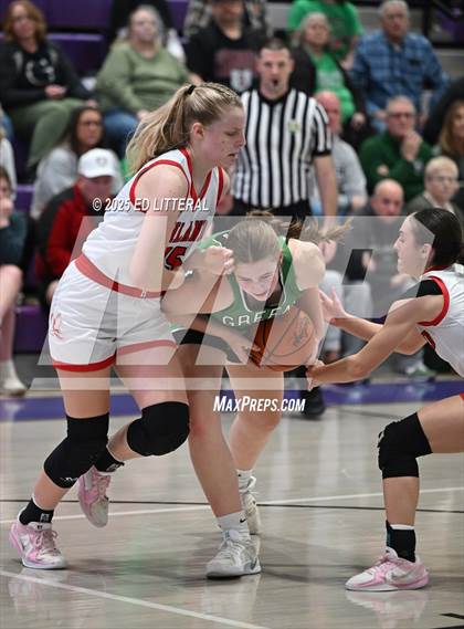 Thumbnail 2 in Green @ Hiland (OHSAA DIV VII Regional Semifinal) photogallery.