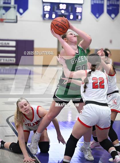 Thumbnail 3 in Green @ Hiland (OHSAA DIV VII Regional Semifinal) photogallery.