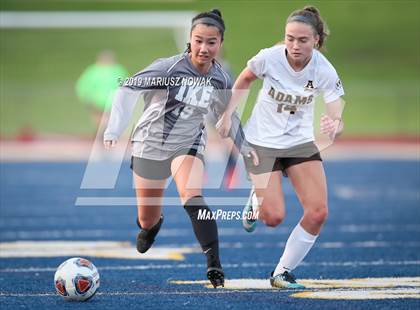 Thumbnail 2 in Utica Eisenhower vs. Adams (MHSAA District Final) photogallery.