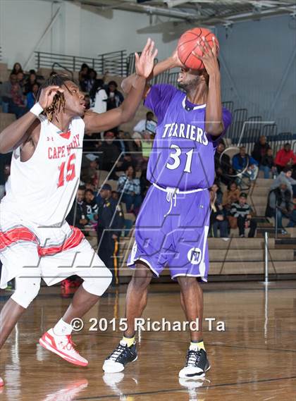 Thumbnail 3 in Cape Henry Collegiate vs. Newark Tech (Battle by the Bay) photogallery.