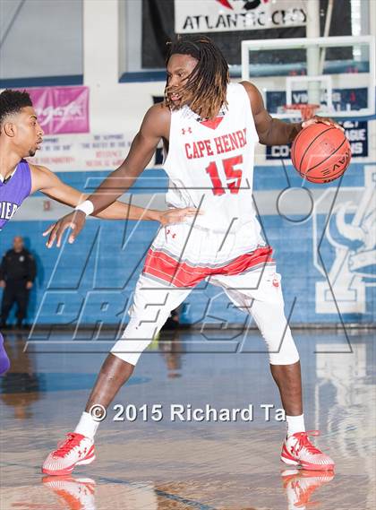 Thumbnail 2 in Cape Henry Collegiate vs. Newark Tech (Battle by the Bay) photogallery.