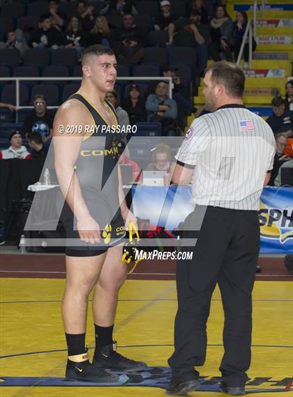 Thumbnail 3 in NYSPHSAA D1 Wrestling Championships (Finals 170 - 285 lbs) photogallery.